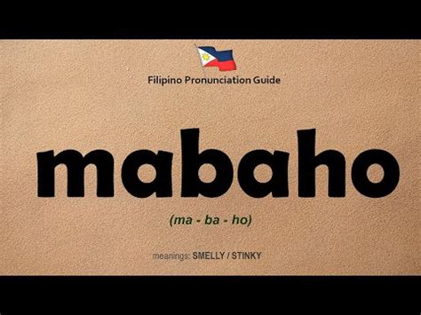 MABAHO (Tagalog).